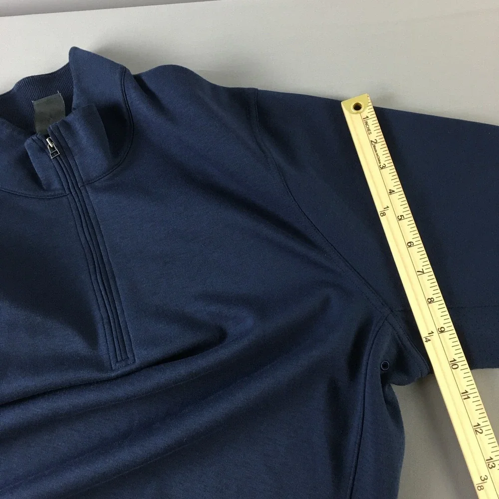 Nike Dri Fit Sweatshirt Mens XL Navy Blue Long sleeve Logo‎ Swoosh Performance